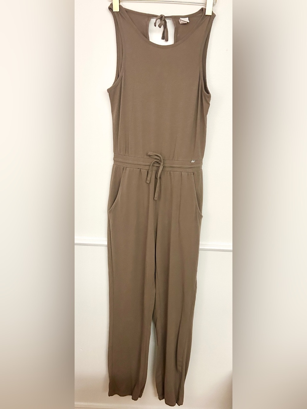 Lole Sleeveless Taupe Jumpsuit • Size Small